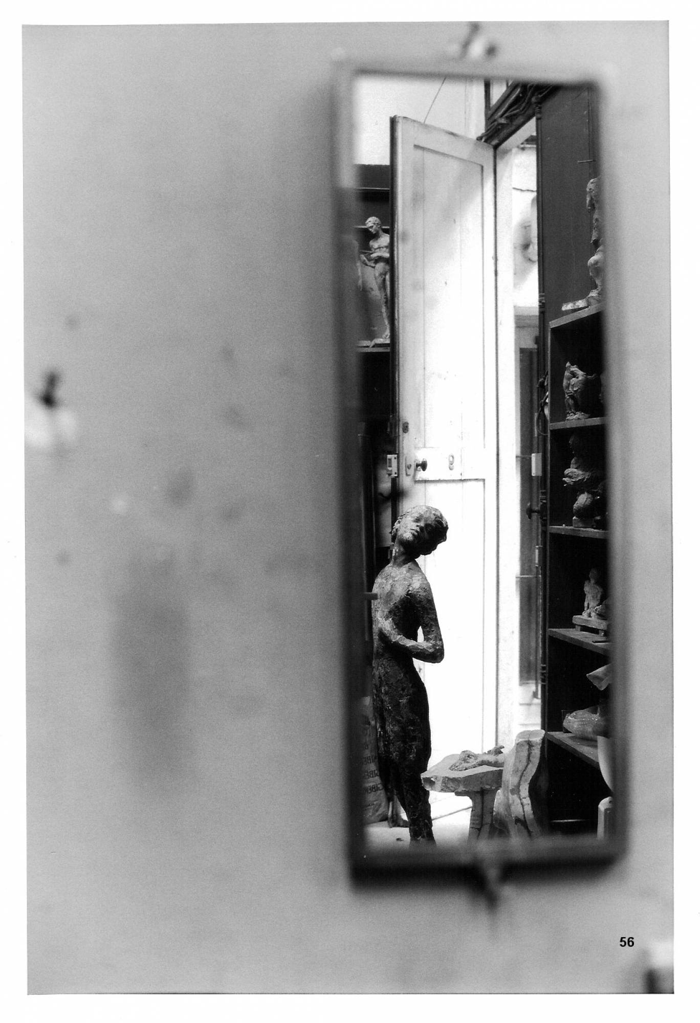 Rimbaud, photographie d'Andrew Brucker, réalisée dans l'atelier de Moirignot.